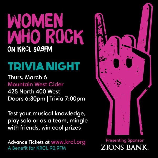 Women Who Rock Trivia Night 3.0 Returns Thursday, March 6